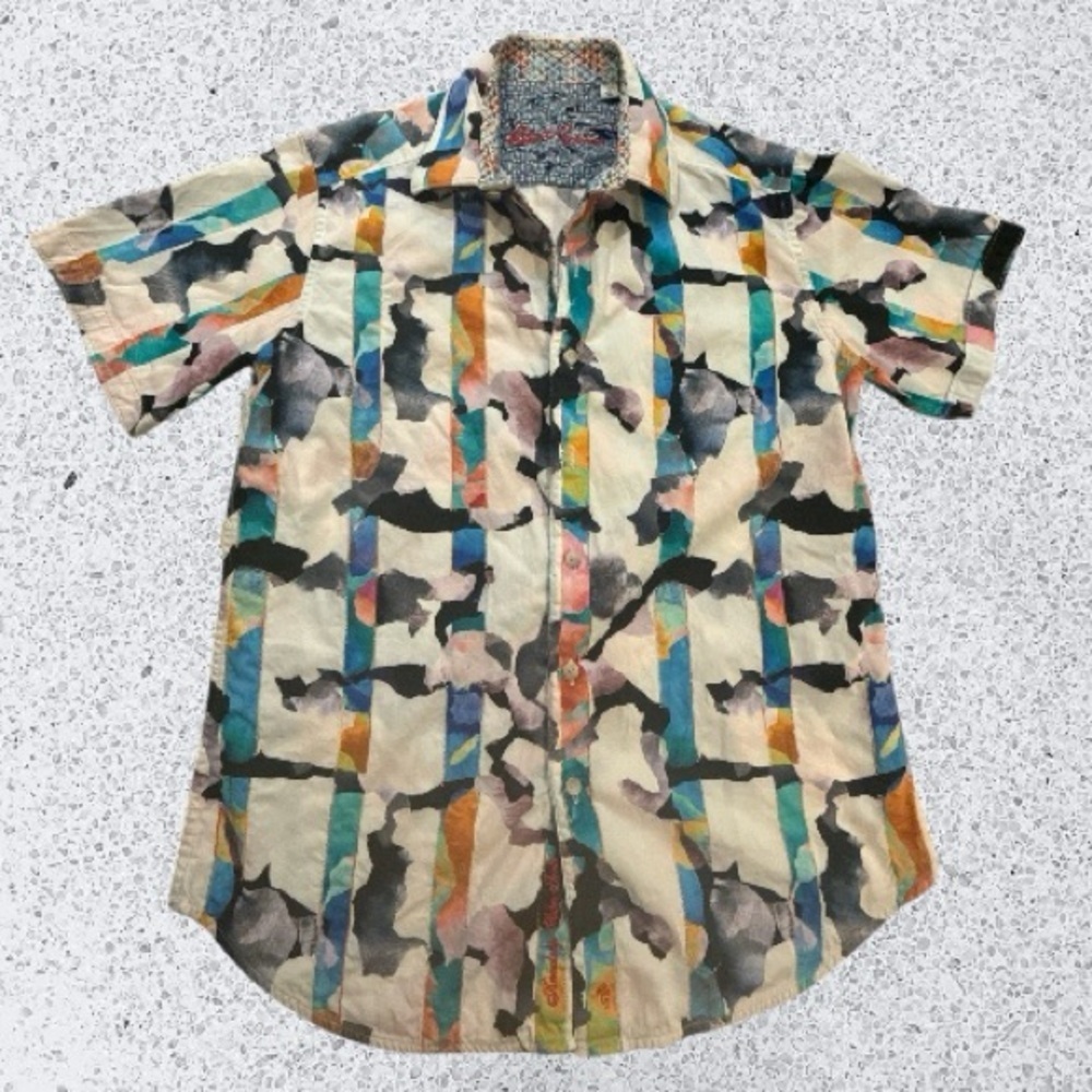 3D Stitched Robert Graham Button Up